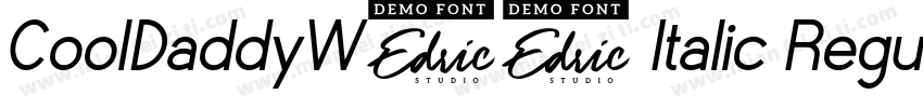CoolDaddyW05 Italic Regular字体转换